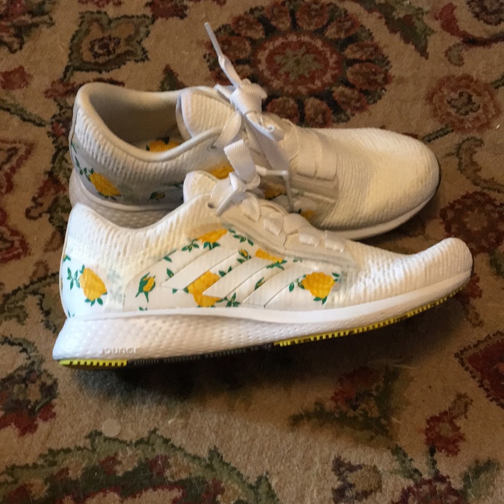 adidas White and Yellow Women's Shoes